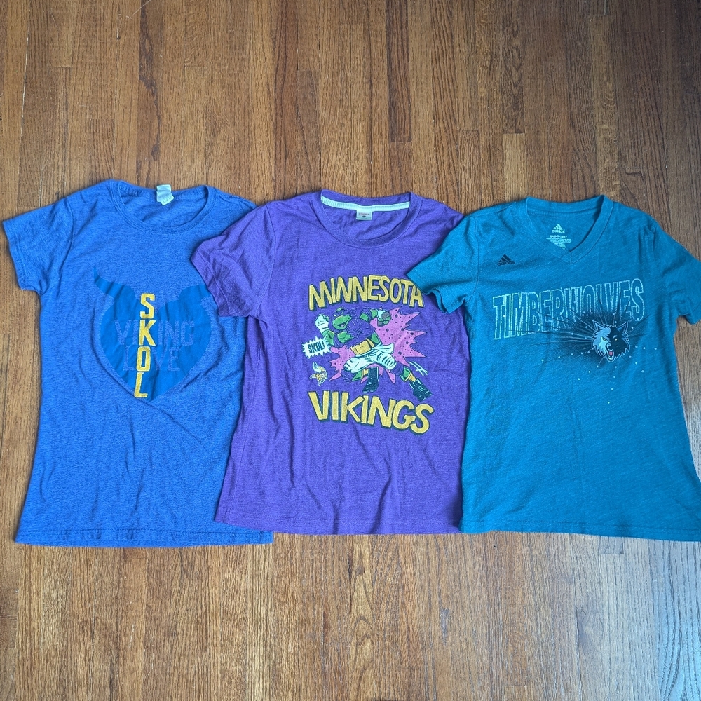 3 - Girls' MN Sports Teams Graphic Tees | Vikings & Timberwolves